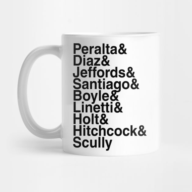 Brooklyn Nine-Nine Helvetica List by DennisMcCarson